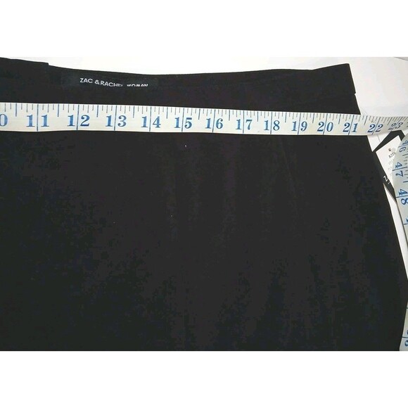 Zac & Rachel Women’s Black Panel Skirt – Size 22W – Zip & Button Closure - Picture 6 of 9